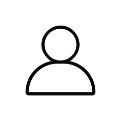 simple profile icon. avatar icon. Simple vector icon for UI
