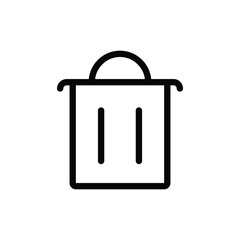 simple trash can icon. Simple vector icon for UI