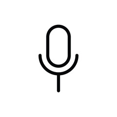 simple microphone icon. Simple vector icon for UI