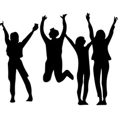 Silhouette Friendship