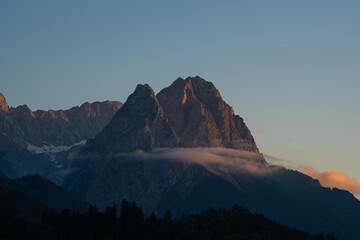 Sunset in the Alps 