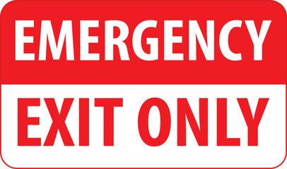 Emergency exit industrial safety sign vector.eps
