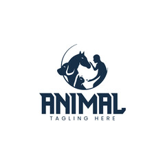animal care logo, animal lover logo