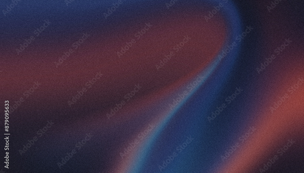 Poster blurred light effect with red and blue colors blending in abstract grainy background texture