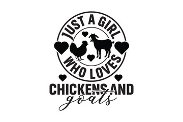 Obraz premium Goat Lover EPS T shirt Design, Goat owner, Goat Cricut, Goat Mom Shirt