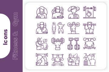 fitness and gym icon