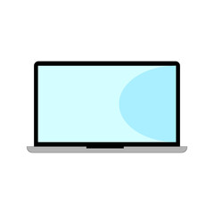Laptop icon o white background