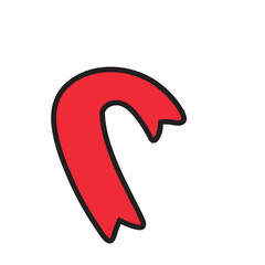 Naklejka premium Red Tape Vector icon 