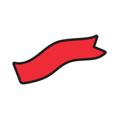 Red Tape Vector icon 