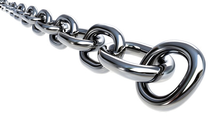 Obraz premium chain isolated on white background,generative ai