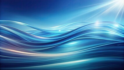 Fototapeta premium Abstract background with smooth and flowing waves, abstract, background, waves, water, flowing, pattern, design, texture, blue