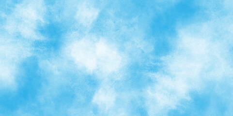 Pastel sky blue paper texture pattern background, soft cloudy sky blue watercolor background with soft tiny fogg or clouds, blue watercolor splash stroke of cloudy sky background.