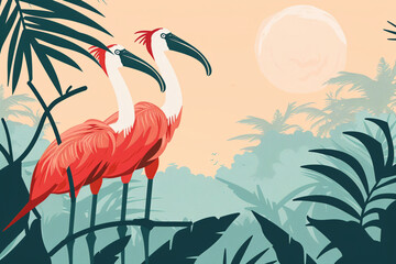 Fototapeta premium Exotic Birds on Safari