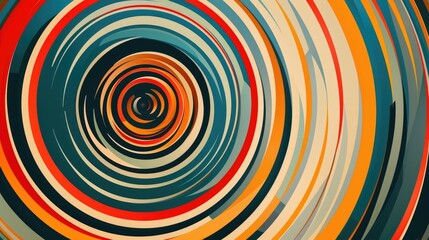 Abstract Wallpaper with Concentric Circles and Varied Shades
