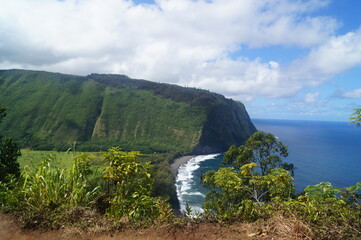 view of the beach coast in the valley 