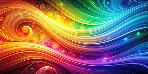 Fototapeta premium Abstract colorful background with vibrant swirls and gradients, abstract, colorful, background, vibrant, swirls, gradients, design