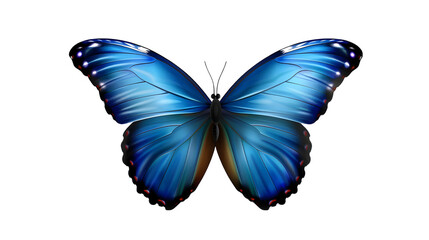 Obraz premium blue butterfly isolated on transparent background.generative ai