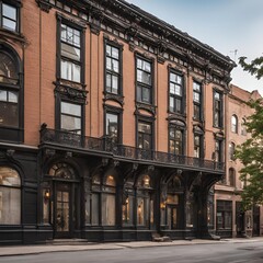 Fototapeta premium Urban Excursion Through Historic District with Unique Architecture 