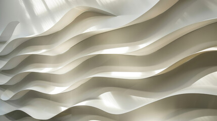 Obraz premium Paper sheets arranged in a unique design, creating shadows and a striking visual effect.