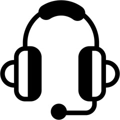 Customer, information, support, headset Icon