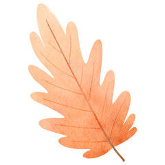 Obraz premium Watercolor fall leaves-5