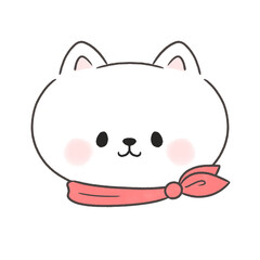 スカーフをつけた猫