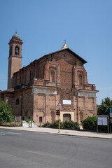 Obraz premium Pavia Santa Maria delle Grazie church rural rock