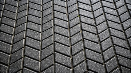 Black brick pattern on the ground, brick, black, pattern, pavement, sidewalk, textured, flooring, design, architecture