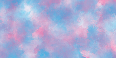 Watercolor painted gradient colorful background, Pastel ink colors wet effect hand drawn canvas of watercolor with blot, colorful watercolor splash background with grunge multicolor watercolor stains.