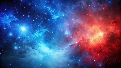 Blue and red galaxy color background perfect for futuristic designs and space-themed projects, galaxy, background, blue, red