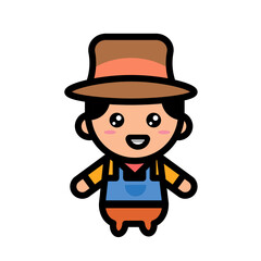 cute medium male farmer