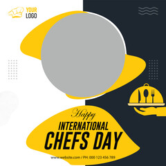 Free vector flat international chefs day illustration
