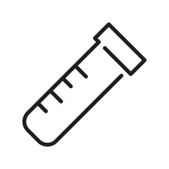 test tube icon design vector template