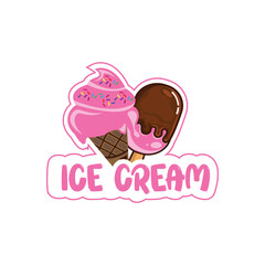 Ice cream logo