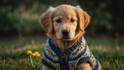A cute, long-haired, bright-eyed dog looks up.