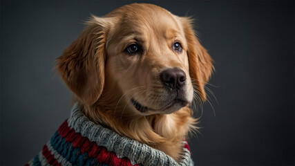 A cute, long-haired, bright-eyed dog looks up.