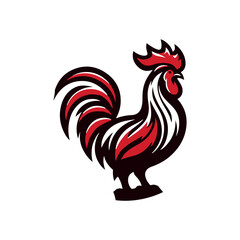 rooster isolated on white background