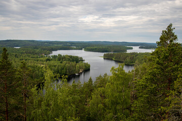 Fototapeta premium Landscape from Finland in summer