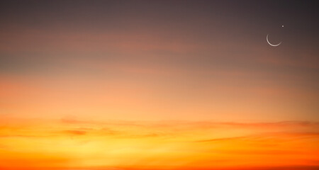 slam Moon Star Night Isra miraj Namaz Sunset Background Mubaruk Greeting Islam Ramadan Element...