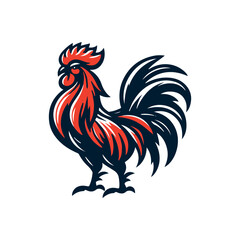 Rooster vector Clip art isolated design illustration