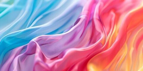 Obraz premium Iridescent color transitions in a vibrant abstract background for web design. Concept Iridescent Color Transitions, Vibrant Abstract Backgrounds, Web Design