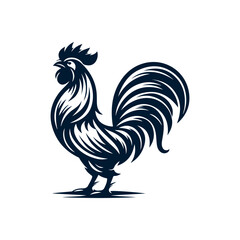 rooster isolated on white