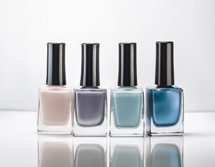 esmalte de u&ntilde;as; fondo blanco