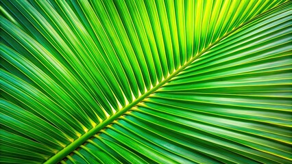 Abstract tropical green leaf from palm tree, tropical, green, leaf, foliage, abstract, palm tree, exotic, nature, botanical