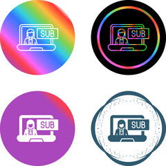Subscriber Model Vector Icon