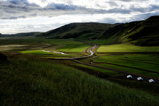 Vik valley viewpoint in Iceland