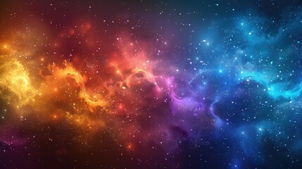 Spectrum of colors blending in artistic chaos