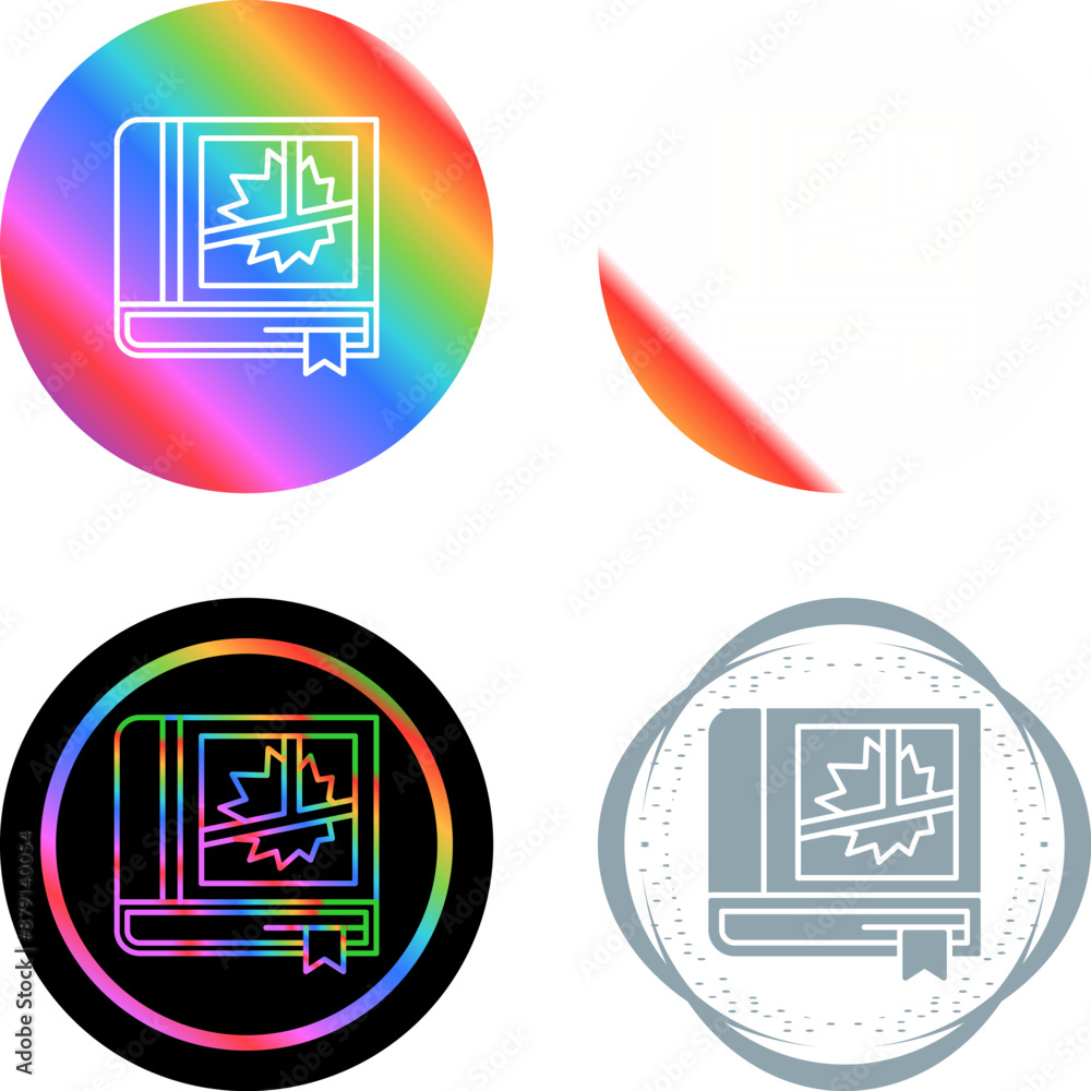 Sticker comic book vector icon