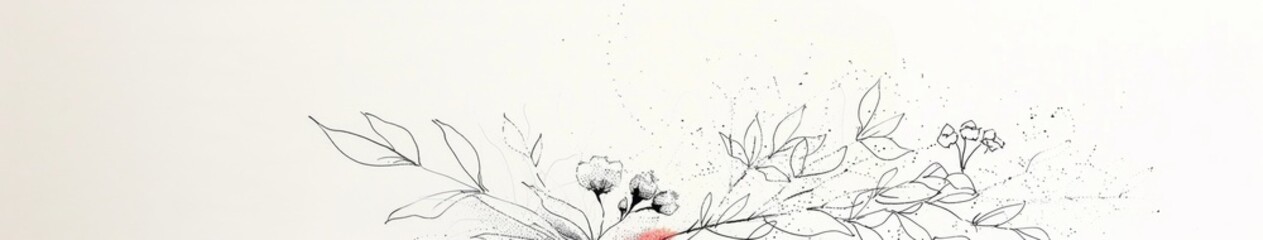 Fototapeta premium Ethereal Abstract Background with Pink Fresh and Elegant Plants and Flowers: Ideal for Mobile and Computer Wallpapers, High-Resolution AI-Generated Art,Bestseller for its beautiful natural abstract ar