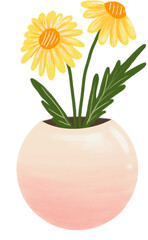 flowers, isolated, spring, floral, bloom, glass, petal, flora, yellow, stem, summer, daisy, lily, leaf, bunch, rose, beautiful, flower, vase, bouquet, blossom, nature, plant, bottle, pink, beauty 